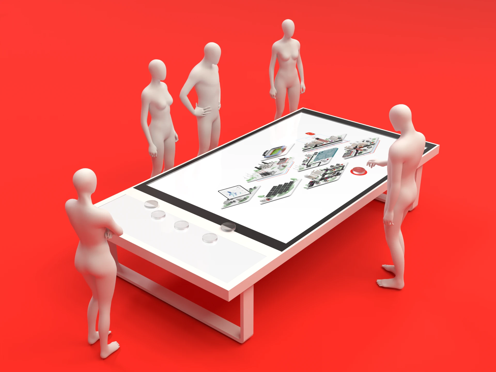 E.ON Interaktive Tische 3D Mockup