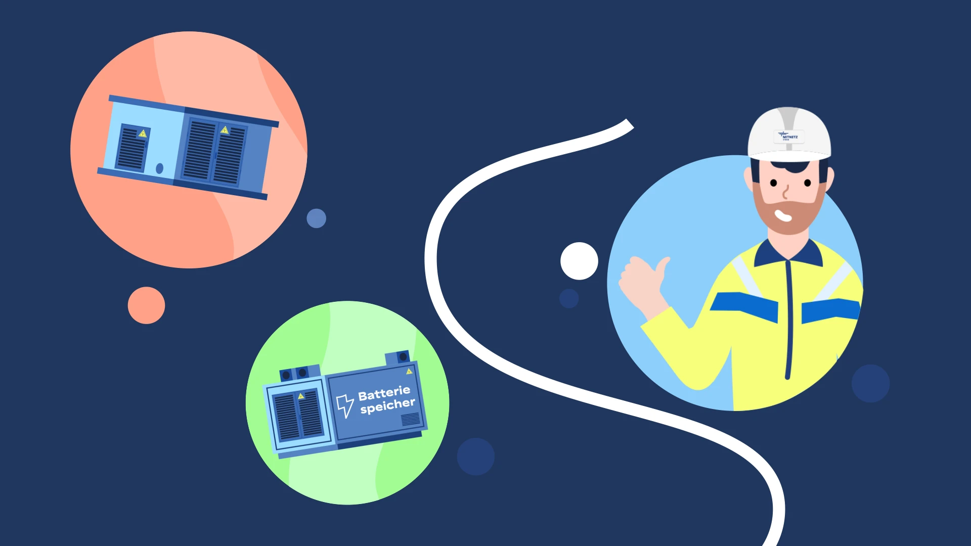 MITNETZ Motion Design Header Bubbles