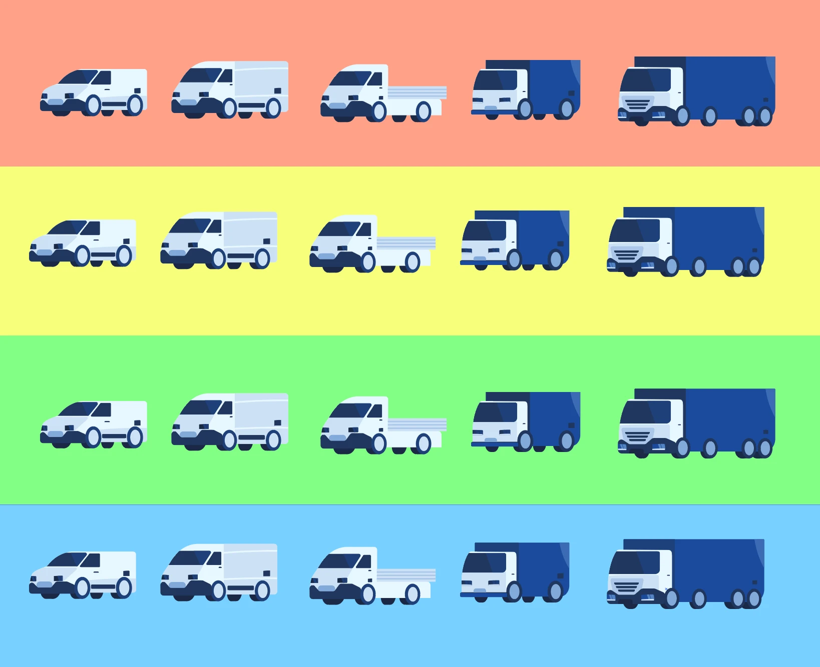 MITNETZ Motion Design eLKW Illustrationen