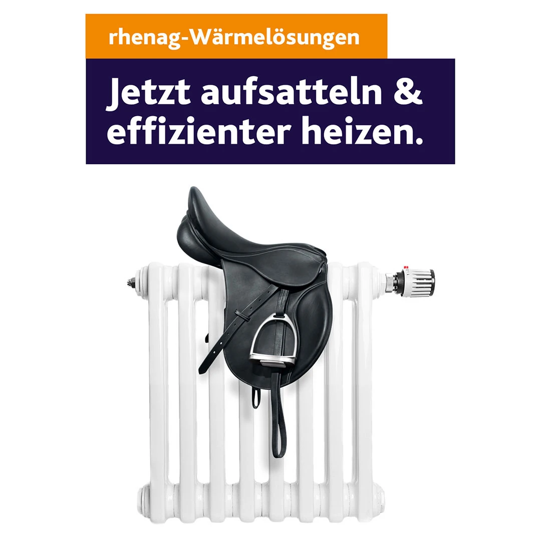 rhenag Wärmelösung Kampagne Jetzt aufsatteln & effizienter heizen