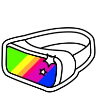 Sticker "Inhalte erlebbar machen", VR-Brille