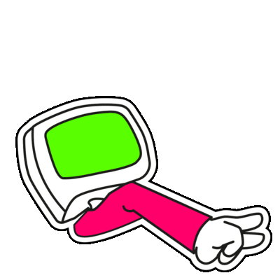 Sticker Computerhead